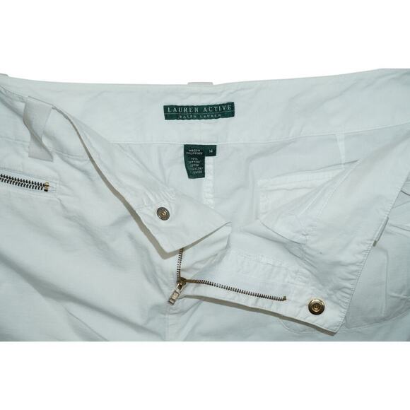 Lauren Ralph Lauren Active Utility Shorts Size 14 Women's Zip Pocket Outdoor - Picture 4 of 7